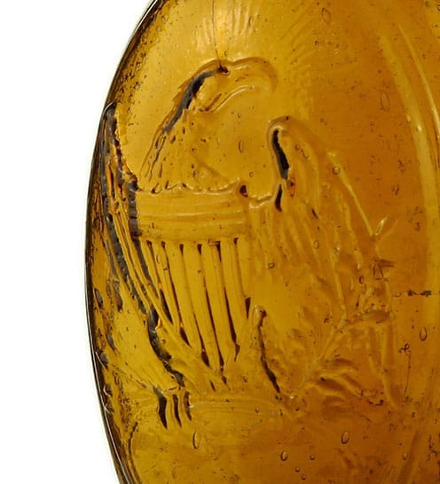 GII-49 • Eagle - Stag Flask - Amber Detail 1