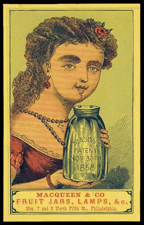 Vintage GIANT Pickle Jar With Lid Mason's Patent Nov 30TH  1858~Star~Eagle~Handle