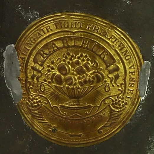 Arthur's Patent Air-Tight Self-Sealing Can - Seal Detail
