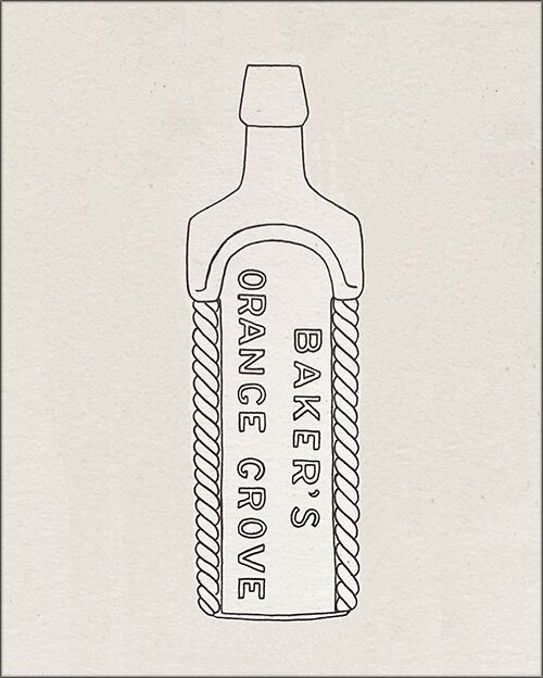 Baker’s Orange Grove Bitters FOHBC Virtual Museum of Historical