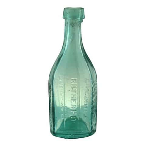 1900's Columbia Water Co Jersey City NJ Aqua Crown Top 7 7/8 Inch Soda  Bottle 